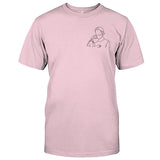 Custom Line Art - Personalized Father Embroidered T-shirt