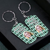 Best Dad By Par - Golf gift for dad, him, boyfriend, husband, grandpa - Personalized Stainless Steel Keychain