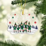 Merry Christmas - Personalized Family Transparent Ornament