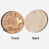 Once By My Side Forever In My Heart - Personalized Dog Mirrored Wooden Ornament