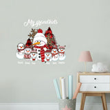Our Christmas - Personalized Grandma Decal Full