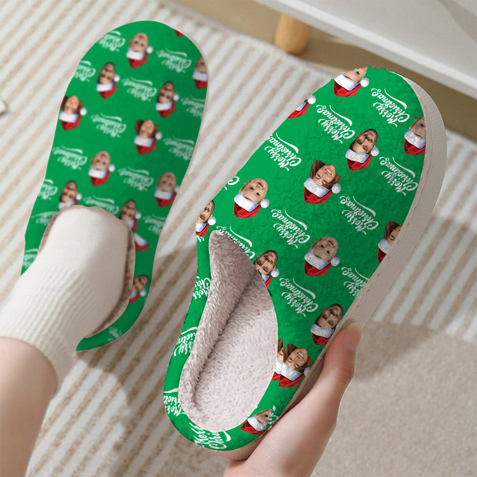 Custom Photo Slippers - gift for anyone, cat lover, dog lover - Personalized Slippers