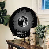 Our Love Song - Personalized Couple Round Wood Sign