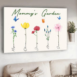 Grandma's Garden - Gift for grandma, grandpa, mom, dad - Personalized Canvas And Poster