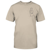 Custom Line Art - Personalized Son Embroidered T-shirt
