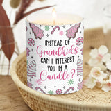Instead Of Grandkids - Gift for mom - Personalized Candle With Wooden Lid
