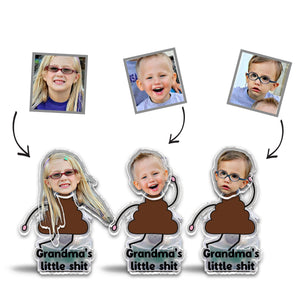 Grandma Little Sh*t - Gift for grandma - Personalized Custom Shaking Head
