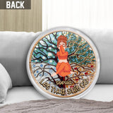 Let That Shit Go - Personalized Yoga Shaped Pillow