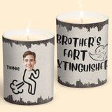 Fart Extinguisher - Gift for dad, grandma, grandpa, mom, uncle, aunt, son, daughter, brother, sister, granddaughter, grandson, husband, wife, boyfriend, girlfriend, friend - Personalized Candle With Wooden Lid