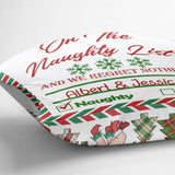 North Pole Mail Service - Personalized Couple Throw Pillow