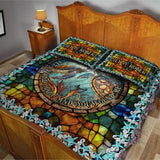 So Many In The Sea - Personalized Turtle Quilt Set