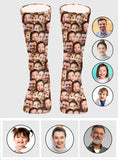 Customizable Printed Face - Personalized Family Socks