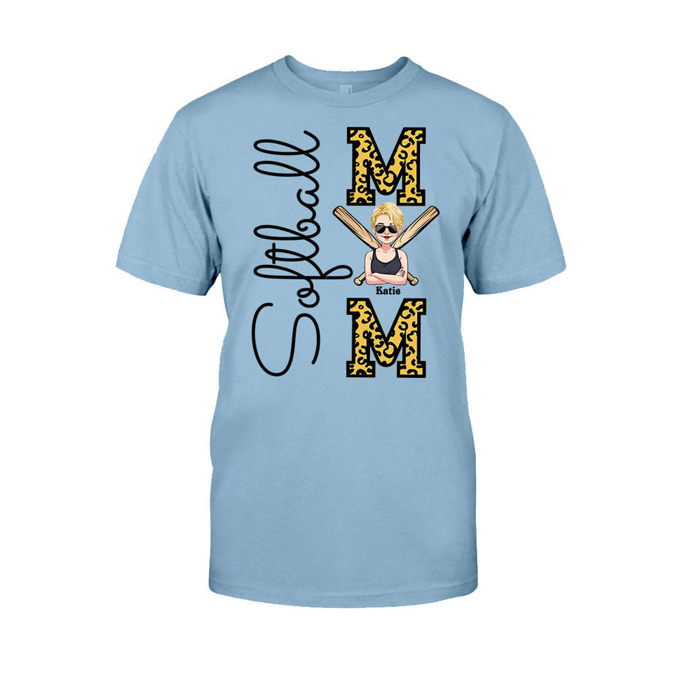 Softball Mom - Personalized Softball T-shirt and Hoodie