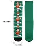 Funny Caricature Portrait - Football gift for dad, him, son - Personalized Socks
