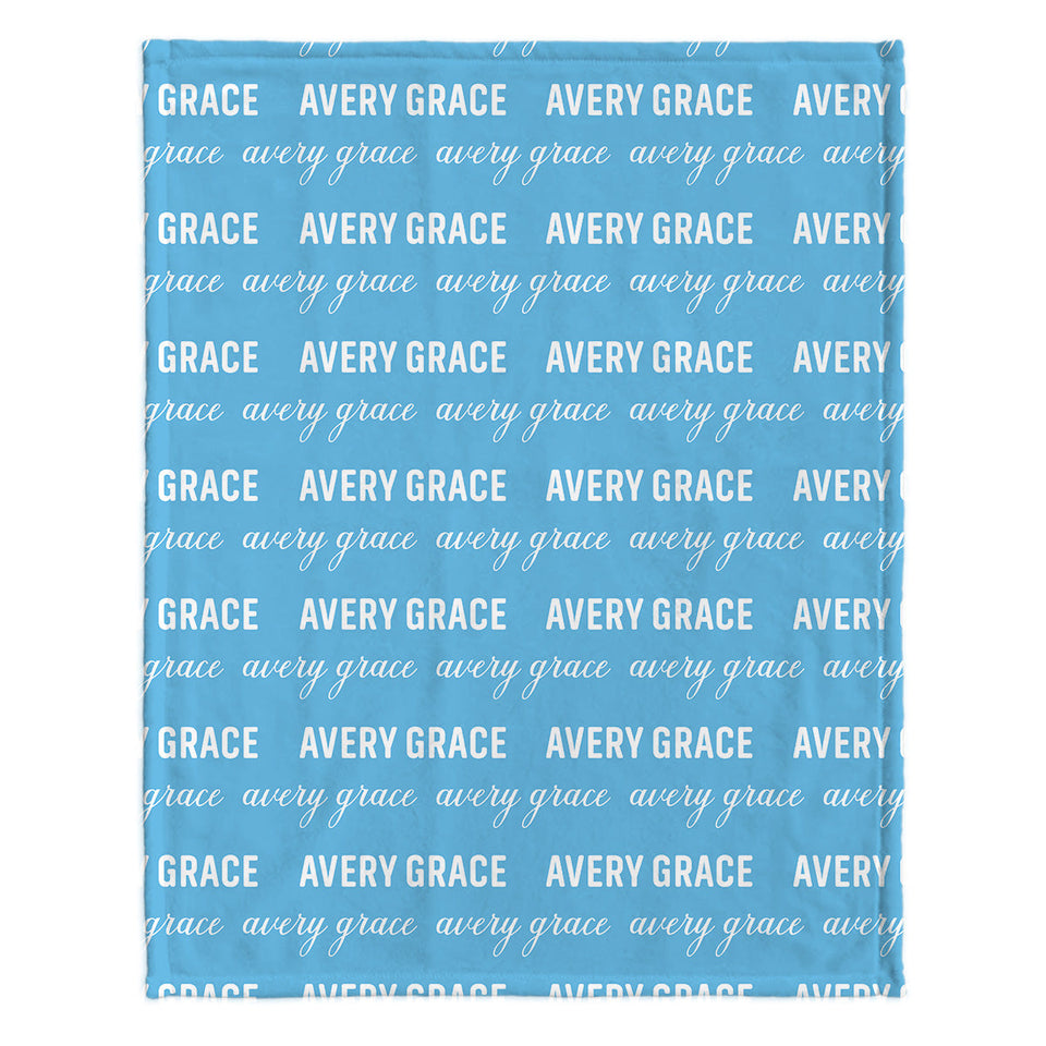 Custom Name Pattern - Personalized grandson Blanket
