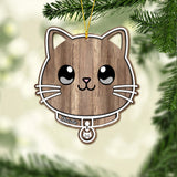 Meowy Christmas - Personalized Cat Ornament