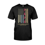 American Flag - Personalized Grandpa T-shirt & Hoodie