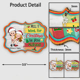 All I Want For Christmas Is You - Personalized Couple Ornament