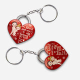 My Heart Belongs To You - Personalized Couple Keychain
