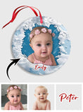 My Kids - Personalized Kid Ceramic Circle Ornament
