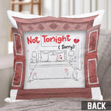 Tonight - Personalized Couple Throw Pillow