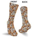 Customizable Printed Face Socks - Personalized Dog Socks