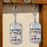 Resons I Love Being A Poppy - Gift for grandpa, grandma, mom, dad, uncle, aunt, brother, sister - Personalized Stainless Steel Keychain
