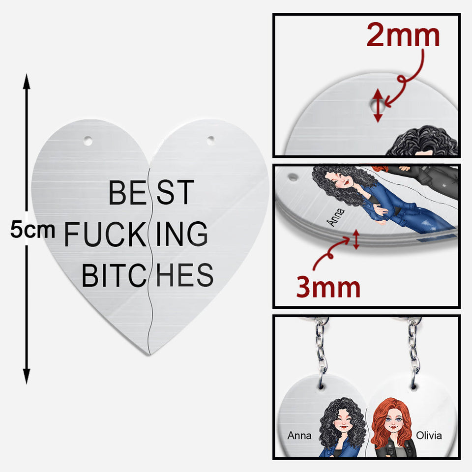 Funny Keychain For Best Friends - Gift for friend - Personalized Keychain