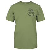 Custom Line Art - Personalized Couple Embroidered T-shirt