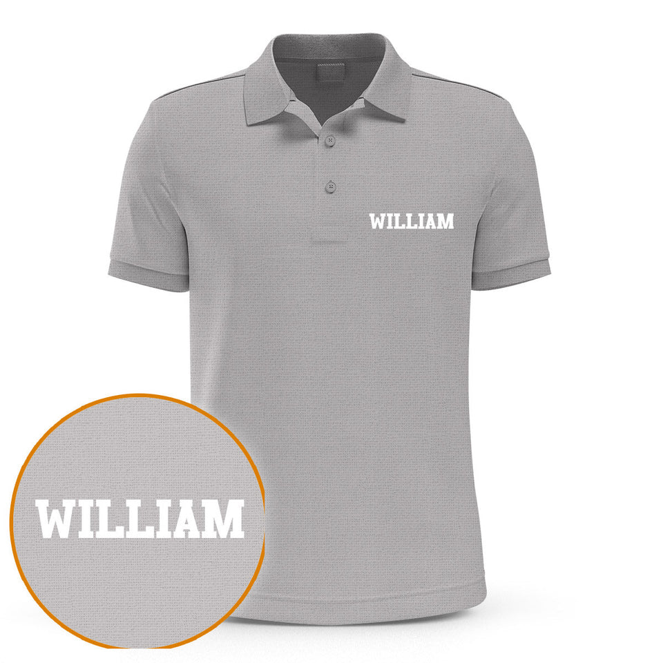 Custom Name - Personalized Couple Embroidered Polo Shirt