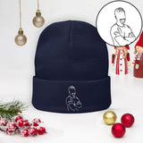 Custom Photo - Personalized Uncle Embroidered Beanie