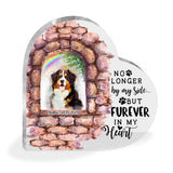 No Longer By My Side - Personalized Dog Custom Shaped Acrylic Plaque