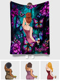 Just A Girl Who Loves Butterflies - Personalized Butterfly Blanket