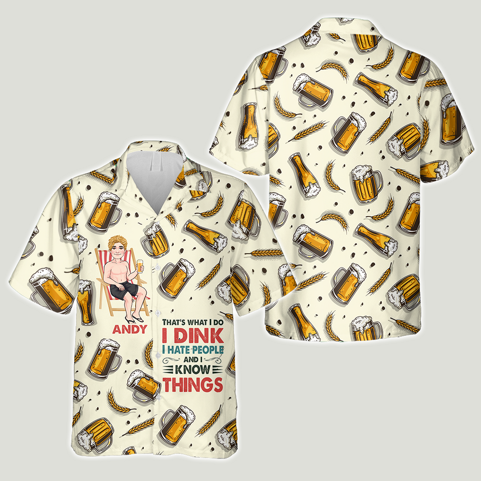 That's What I Do - Personalized Sea Lover Hawaiian Shirt