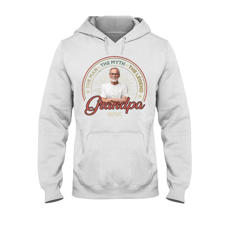 The Man The Myth The Legend - Gift for dad, grandpa - Personalized T-shirt And Hoodie