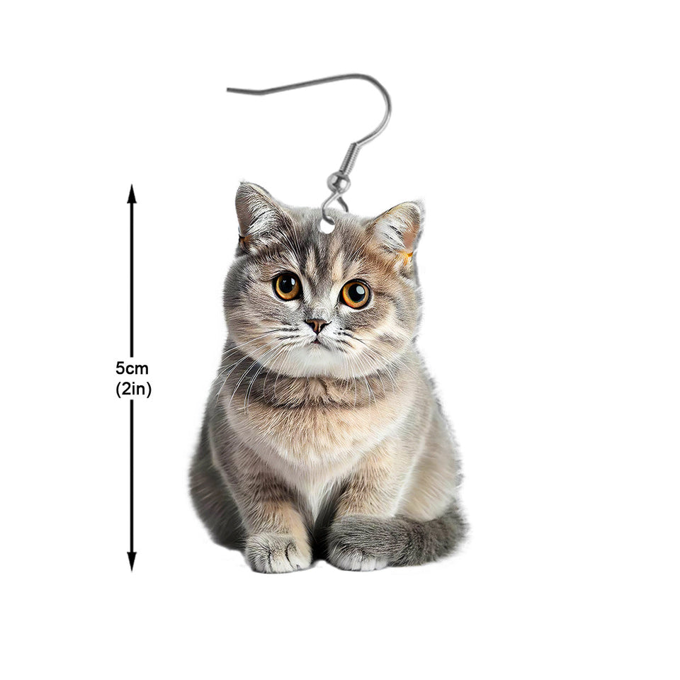 Personalized Photo Earrings - Gift for cat lovers, cat lover, dog lover - Personalized Earrings