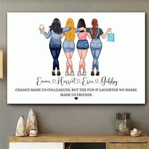 Chance Made Us Colleagues - Personalized Colleague Canvas And Poster
