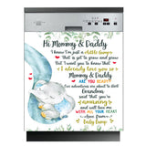 Love From Baby Bump - Personalized Mother Dishwasher Cover
