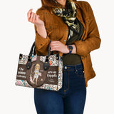 She Works Willingly With Her Hands - Personalized Nurse Leather Handbag