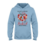 I'm A Wife To A Husband With Wings - Personalized Memorial T-shirt & Hoodie