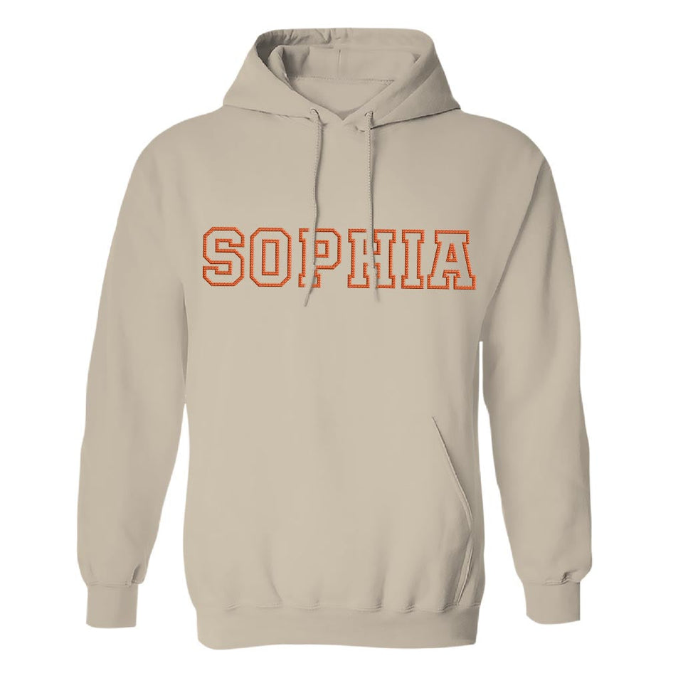 Custom Name - Personalized Aunt Embroidered Hoodie