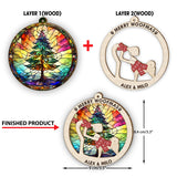 All I Want For Christmas Is You - Gift for dog lovers - Personalized 2 Layered Piece Ornament