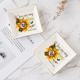 You Are My Sunshine - Gift for mom, grandma, sister, friend, wife, daughter, son, husband, brother, aunt, dad, granddaughter, grandson - Personalized Jewelry Dish