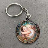 First My Mother Forever My Friend - Personalized Mother Keychain
