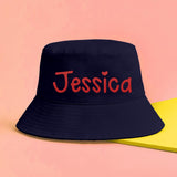 Custom Name - Personalized Aunt Embroidered Bucket Hat