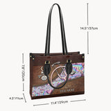 Pink Stethoscope - Personalized Nurse Leather Handbag
