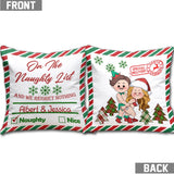 North Pole Mail Service - Personalized Couple Throw Pillow
