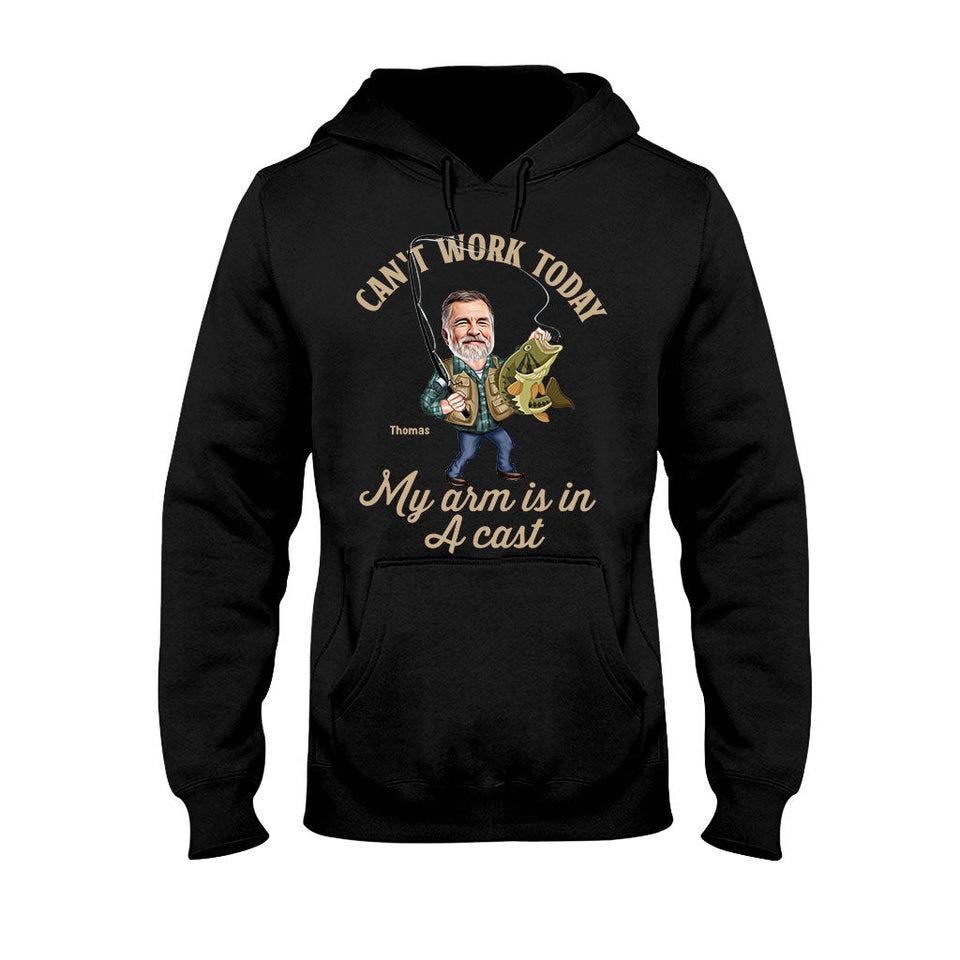 Photo Inserted Funny Fishing - Personalized Fishing T-shirt & Hoodie