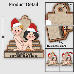 Together Is Our Favorite Place - Personalized Couple Ornament