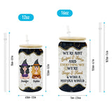 We're Not Sugar And Spice - Personalized Witch Can Glass